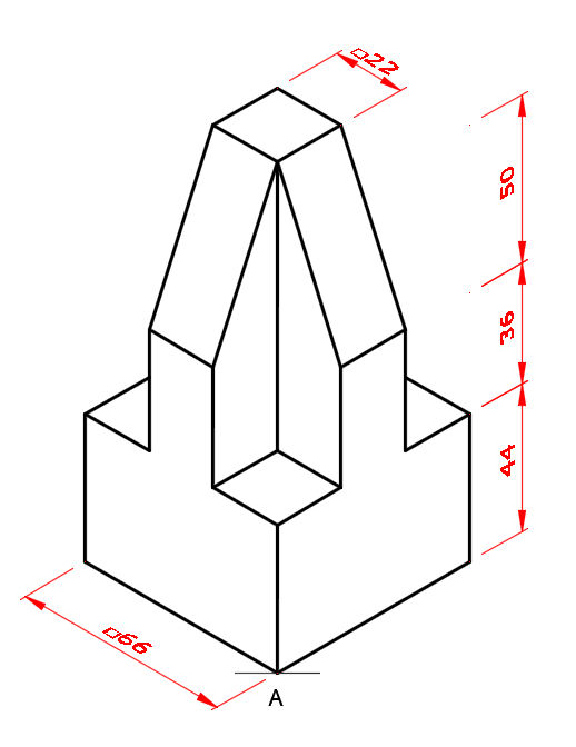 sloping object in 3d