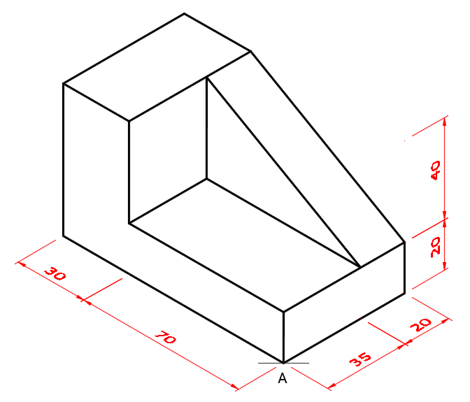 perspective example using two points