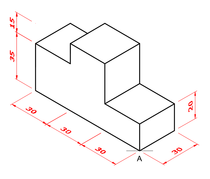 planometric projection block