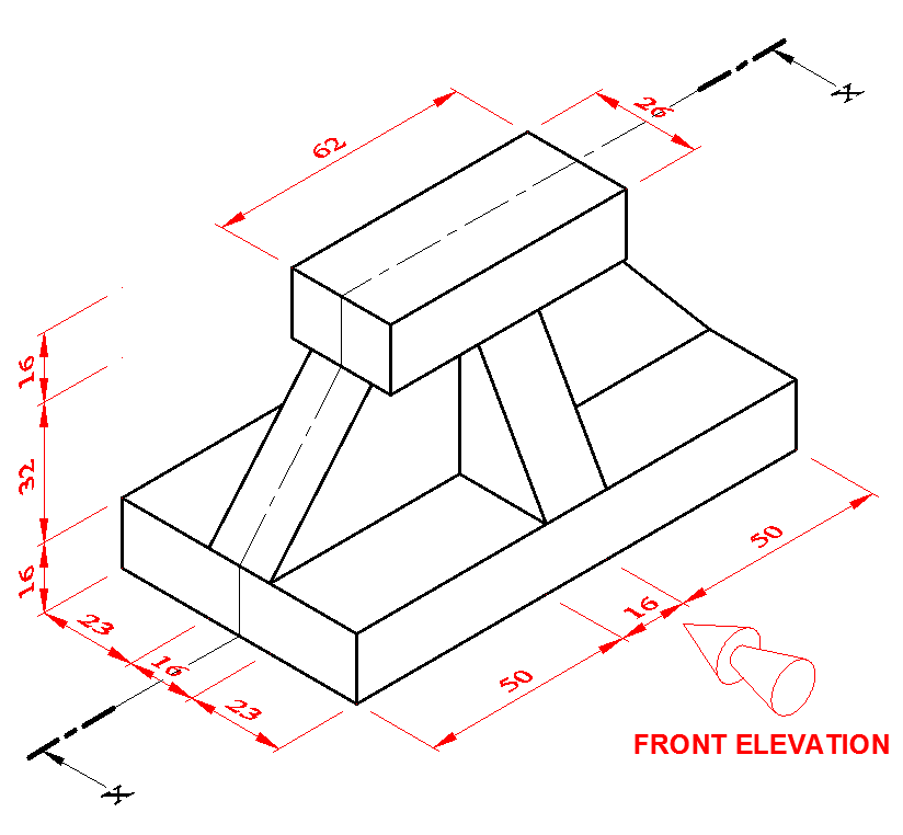 Sectional views exercise 7