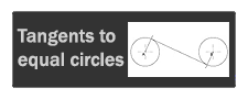 tangents to equal circles
