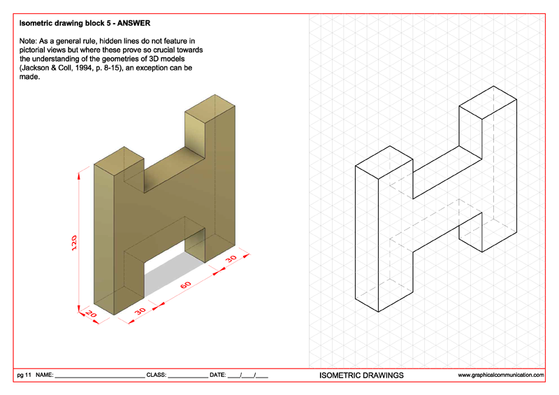 exploring the solid shapes in isometric