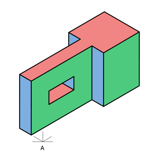 isometric straight lines example